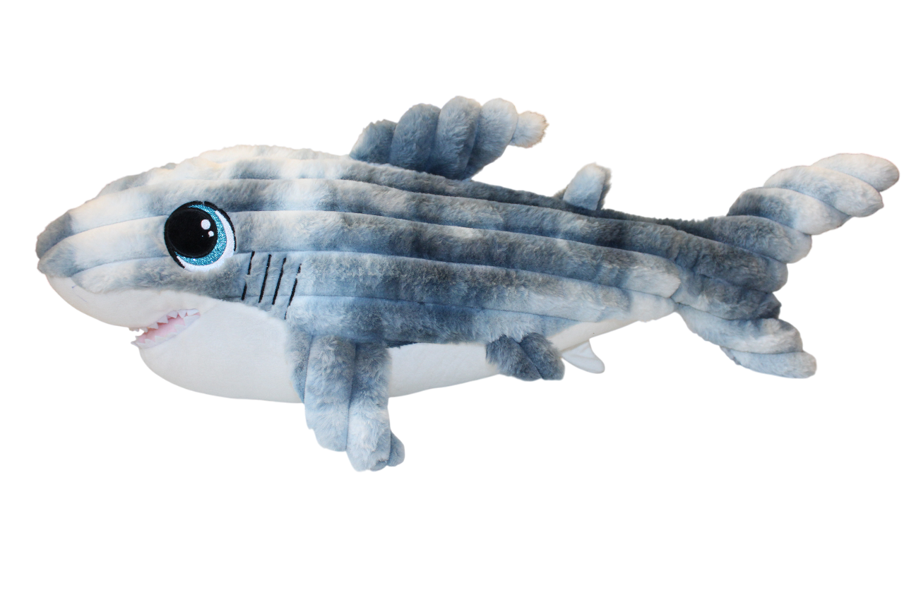 Haj Fløjlsdyr - 62cm                                Kolli str 12